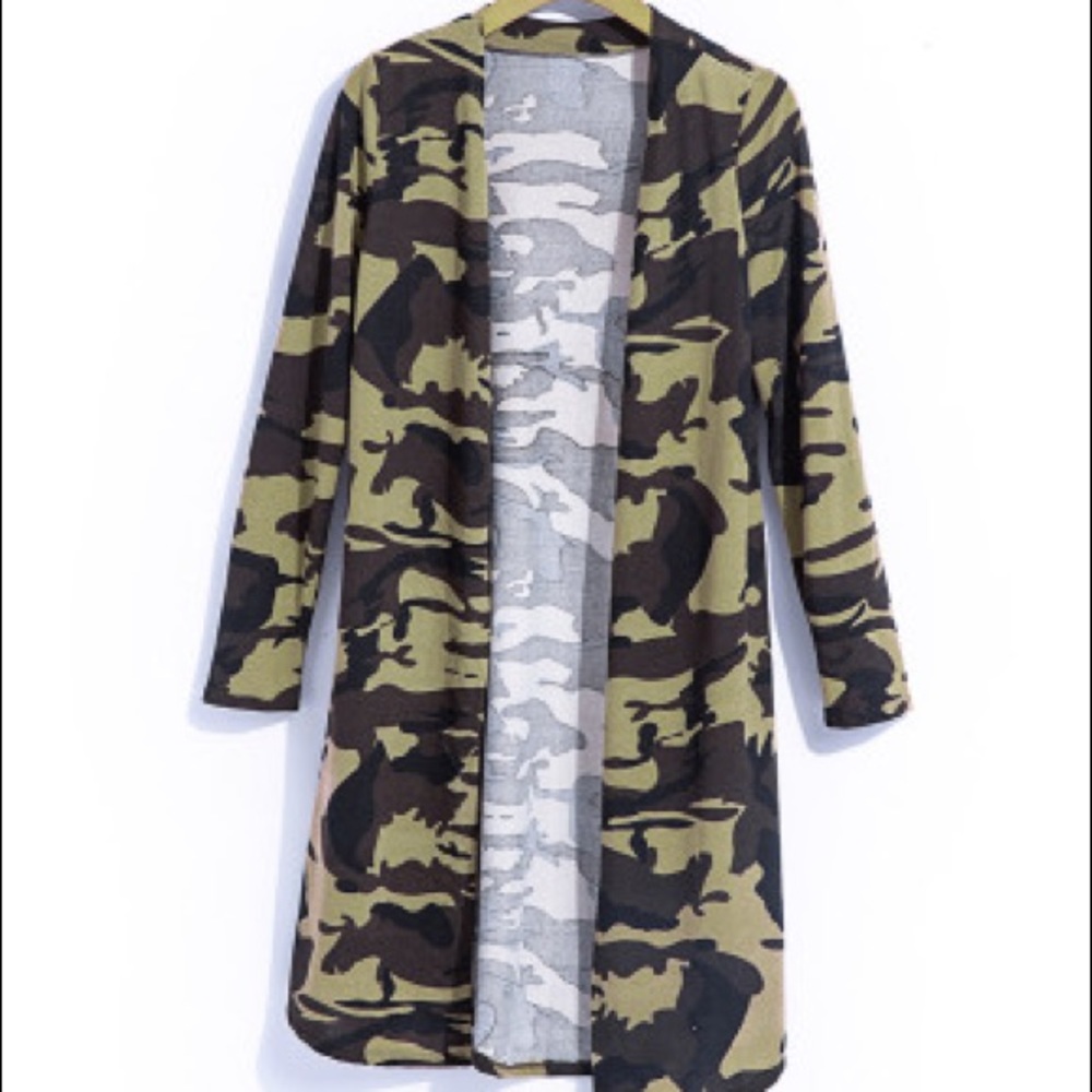 Camo cardigan